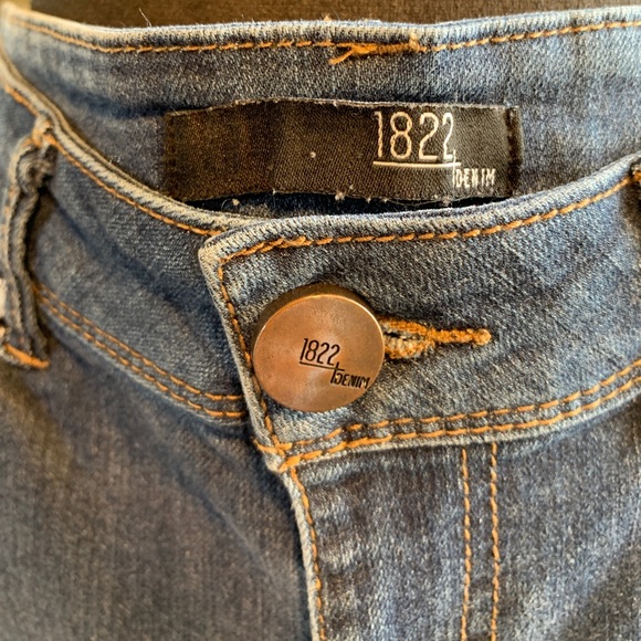 1822 Denim Jeans Slight Distressing Skinny Size 4 - Picture 5 of 9